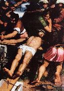 Callisto Piazza Nailing of Christ to the Cross France oil painting artist